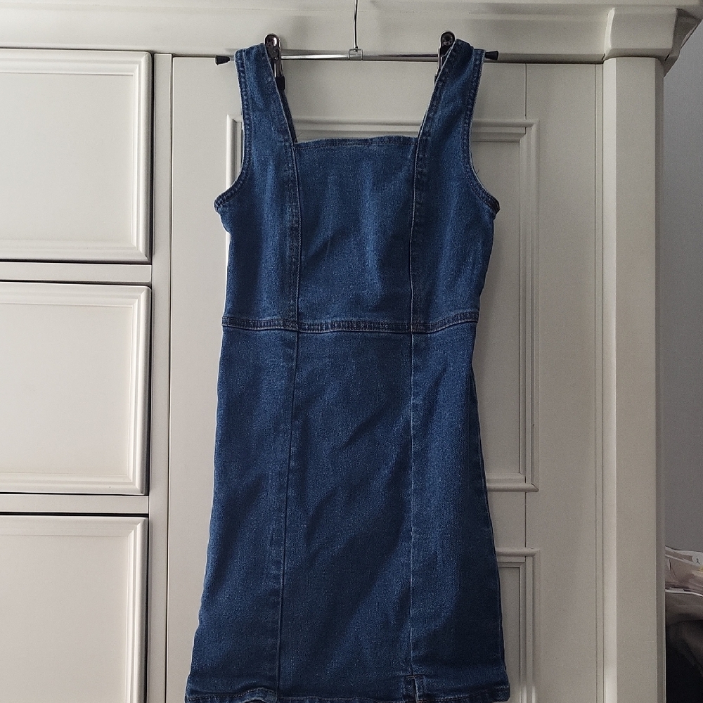 love, Fire Blue Denim Mini Dress